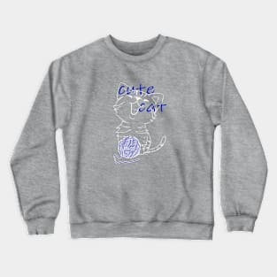 cute cat Crewneck Sweatshirt